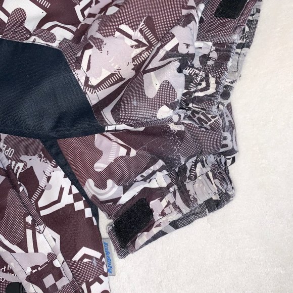 Boy's Brown Waterproof Winter Jacket Coat Park Med - Picture 2 of 3